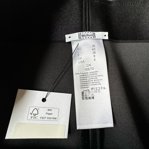 WOLFORD Estella Faux Leather Skirt Size 6 NWT - Picture 4 of 5